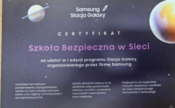 CERTYFIKAT Szkoła bezpieczna w sieci_