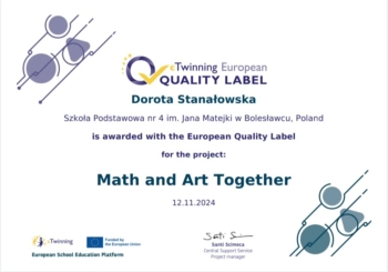 Odznaka Math and Art Together