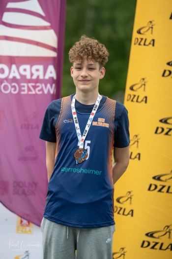 Milan Gałka z medalem