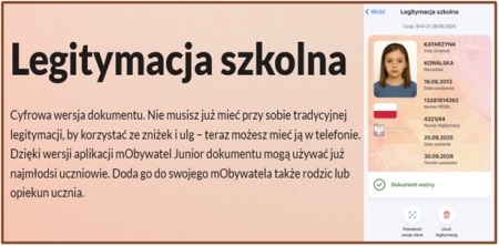 mLegitymacja dla ucznia