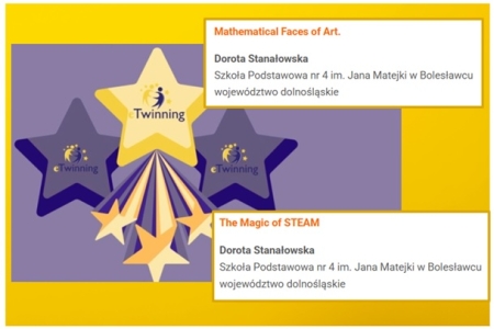 Z dumą informuję, że nasze dwa projekty eTwinning 2026