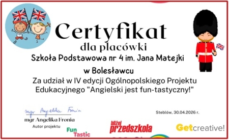 FUN-TASTYCZNY ANGIELSKI W KLASACH DRUGICH