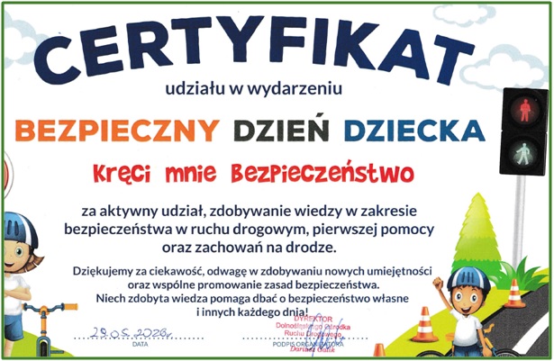 DZIĘKUJEMY DOLNOŚLĄSKIEMU OŚRODKOWI RUCHU DROGOWEGO W BOLESŁAWCU